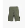 Stone Island Mens Musk Brand-patch Drawstring-waist Stretch-cotton Shorts