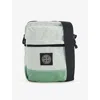 Stone Island Mens Green Brand-patch Linen-blend Bumbag