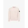 Stone Island Mens Antique Rose Crewneck Brand-badge Cotton-jersey Sweatshirt In Antique Rose