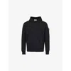 Stone Island Black Fleece Cotton Hoodie In Black