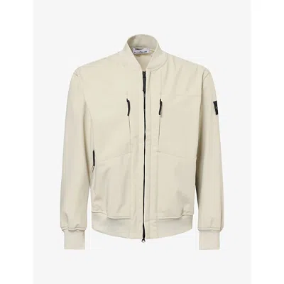 Stone Island Mens  Soft Shell Bomber Jacket In Neutral