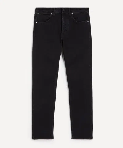 Stone Island Mens Stretch Black Slim-fit Jeans In Black Rinse In Blue