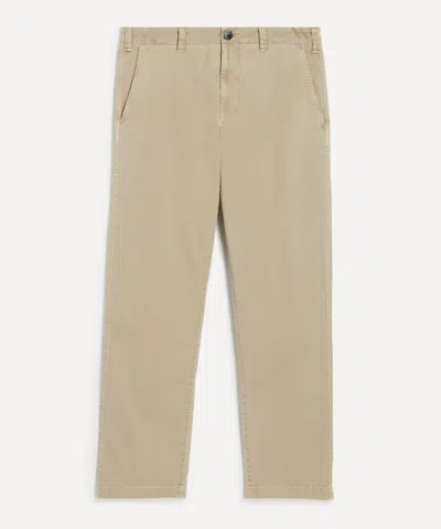 Stone Island Mens Stretch Broken Twill Cotton Old Effect Chino Trousers In Neutral