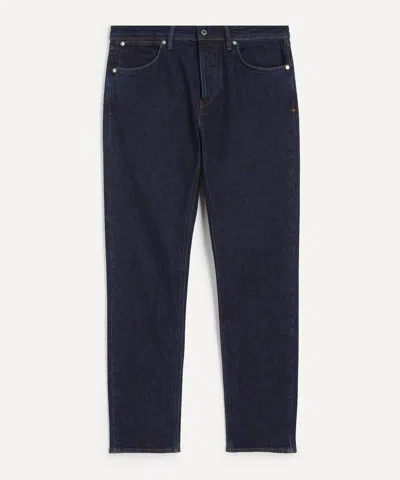 Stone Island Mens Stretch Indigo Loose-fit Jeans In Blue Rinsed In Brown