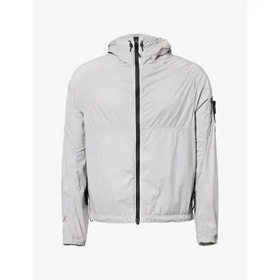 Stone Island Mens Ultralight Hooded Woven Jacket Ash Grey