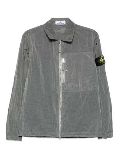 Stone Island Metal Shirt In Blue