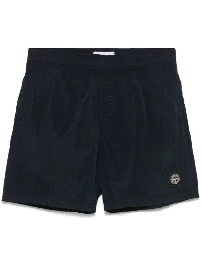 Stone Island Metal Shorts In Blue