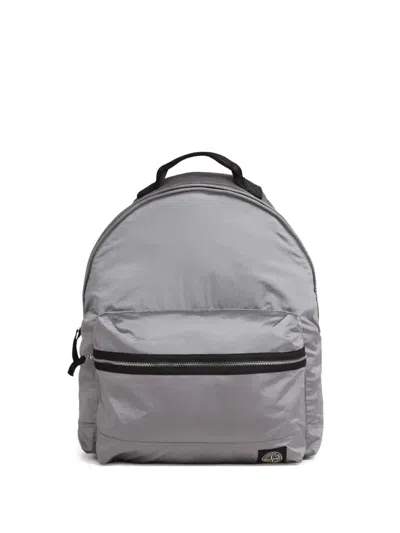 STONE ISLAND METALLIC ZIP-FASTENING BACKPACK
