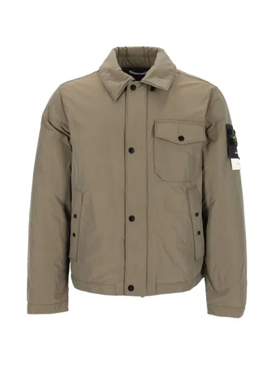 Stone Island Micro Reps Padded Jacket In Green