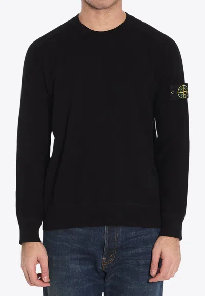STONE ISLAND MICRO STITCH CREWNECK SWEATSHIRT
