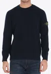 Stone Island Micro Stitch Crewneck Sweatshirt In Blue