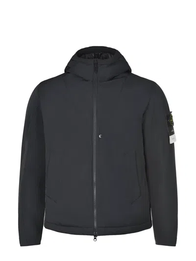 Stone Island "micro Twill" Jacket In Black