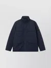 Stone Island Micro Twill Jacket Hooded In Blue