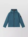 Stone Island Micro Twill Padded Hood Jacket In Blue
