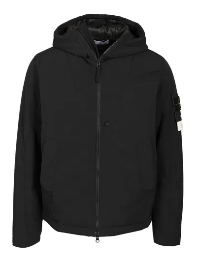 STONE ISLAND MICRO TWILL PADDED HOODED JACKET