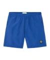 Stone Island Mid-length Swim Trunks In Blue