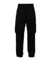 Stone Island Mid-rise Cargo Trousers In Black