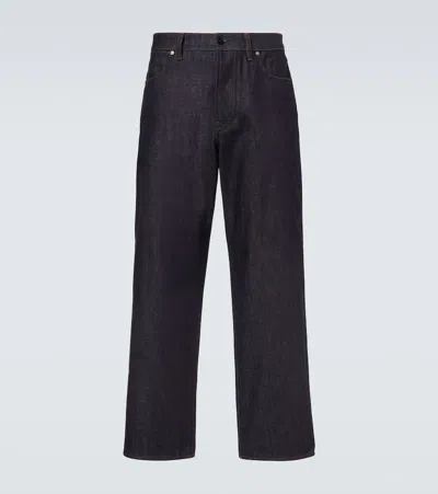 Stone Island Regular-straight-fit Five-pocket Jeans With Rinsed Finish In Blue