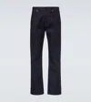 Stone Island Five-pocket Trousers With Belt Loops And Contrast Stitching In Black