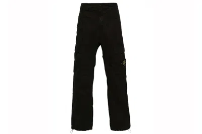 Pre-owned Stone Island Mid-waisted Cargo Pants Black