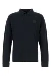 Shop Stone Island Midnight Blue Cotton Polo Shirt