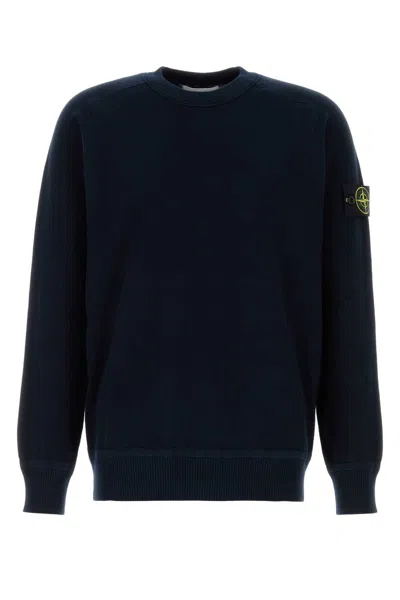 Stone Island Midnight Blue Cotton Sweater