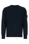 STONE ISLAND MIDNIGHT BLUE COTTON SWEATER