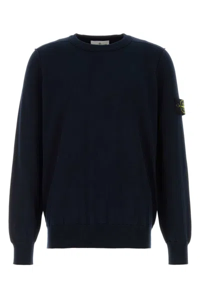 Stone Island Short Sleeve T Shirt Ribbed Cuffs Hem In Black