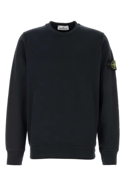 Stone Island Midnight Blue Cotton Sweatshirt