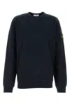 Stone Island Midnight Blue Cotton Sweatshirt In Blue