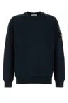 Stone Island Midnight Blue Cotton Sweatshirt In Blue
