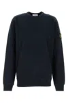 Stone Island Midnight Blue Cotton Sweatshirt In Green