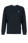 Stone Island Long Sleeve T-shirt With Compass Patch In Blue