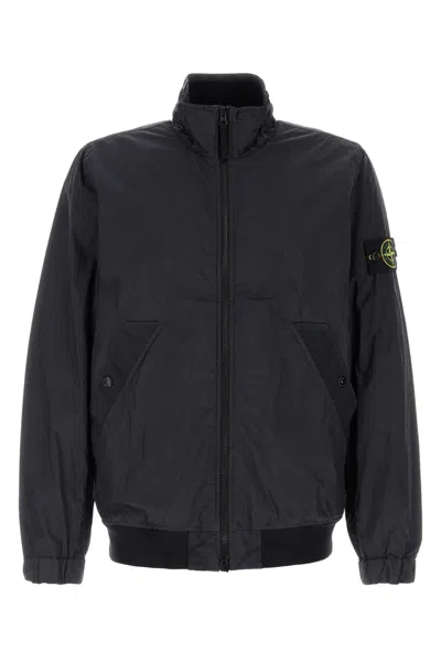 STONE ISLAND STONE ISLAND MIDNIGHT BLUE NYLON JACKET