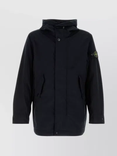 STONE ISLAND MIDNIGHT BLUE POLYESTER JACKET