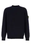 Stone Island Crew-neck Sweater Sweaters And Cardigans Blue In Blue