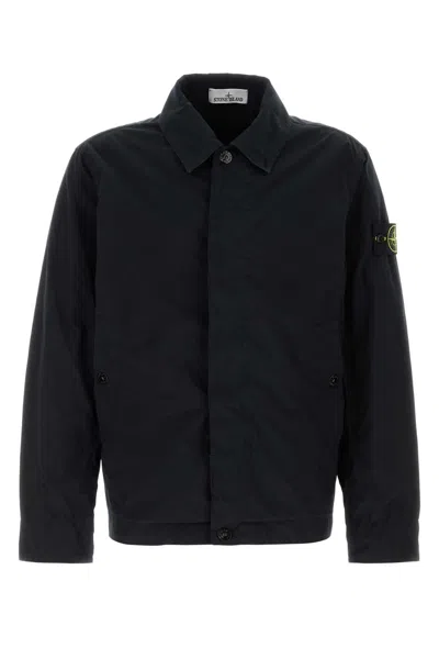 Stone Island Midnight Blue Stretch Polyester Jacket