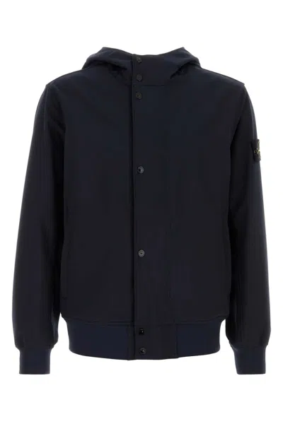 Stone Island Midnight Blue Stretch Polyester Jacket