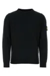 Stone Island Midnight Blue Wool Blend Sweater In Navy Blue