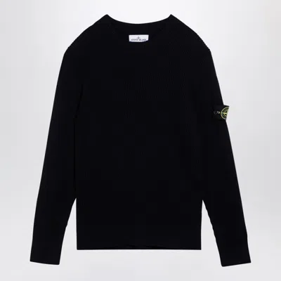 Stone Island Midnight Blue Wool Sweater