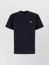 Stone Island Short-sleeved Cotton Jersey T-shirt In Black