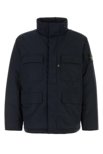 Stone Island Midnight Polyester Padded Jacket In Blue