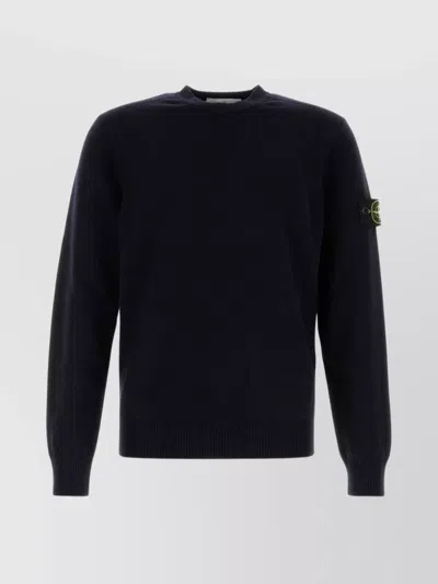 STONE ISLAND MIDNIGHT WOOL BLEND SWEATER