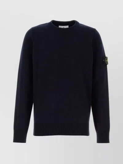 STONE ISLAND MIDNIGHT WOOL BLEND SWEATER