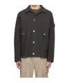 Stone Island Gray Mil-spec Stretch Ripstop-tc Jacket In Brown