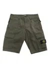 Stone Island Military Green Bermuda In Green