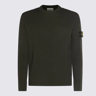 Stone Island Military Green Wool Knitwear