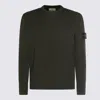 Stone Island Knit Crewneck Sweater In Full Rib Rws Wool Clothing In Green
