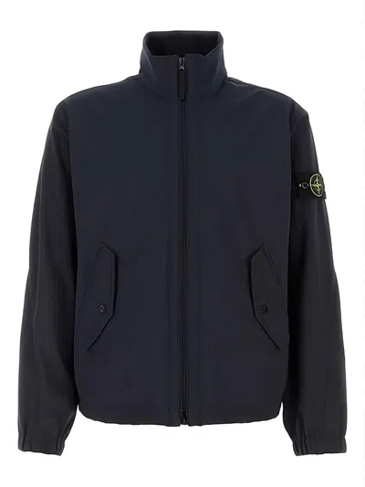 Stone Island Mini Outerwear Jacket In Blue