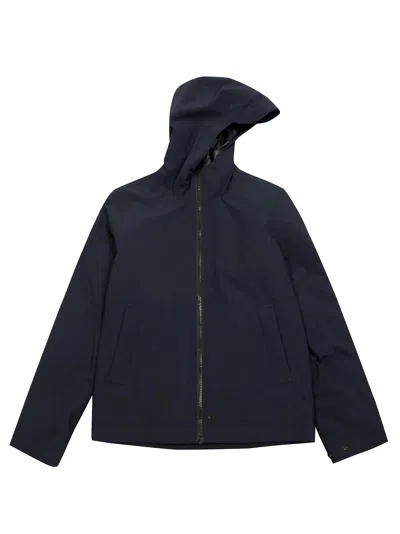 Stone Island Mini Parka With Logo Badge - Fw25 Collection In Blue
